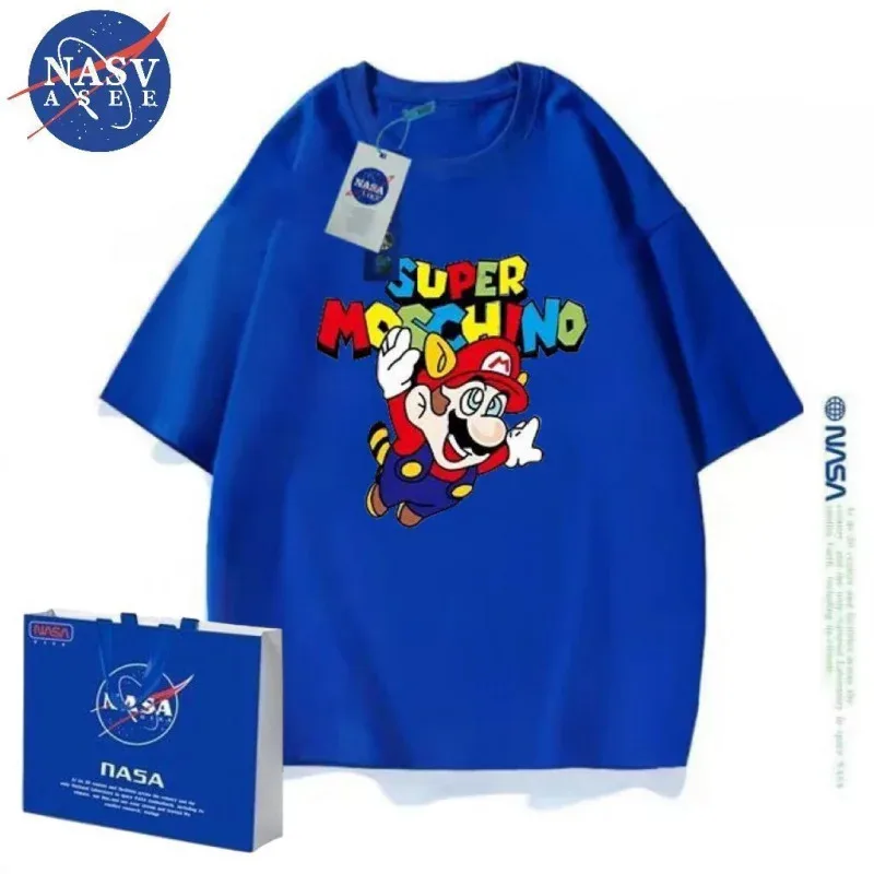 أحدث لعبة وقصة قطن 100% لعام 2024 تي شيرت للأطفال بأكمام قصيرة للأولاد والبنات موضة الصيف الكرتونية للأطفال