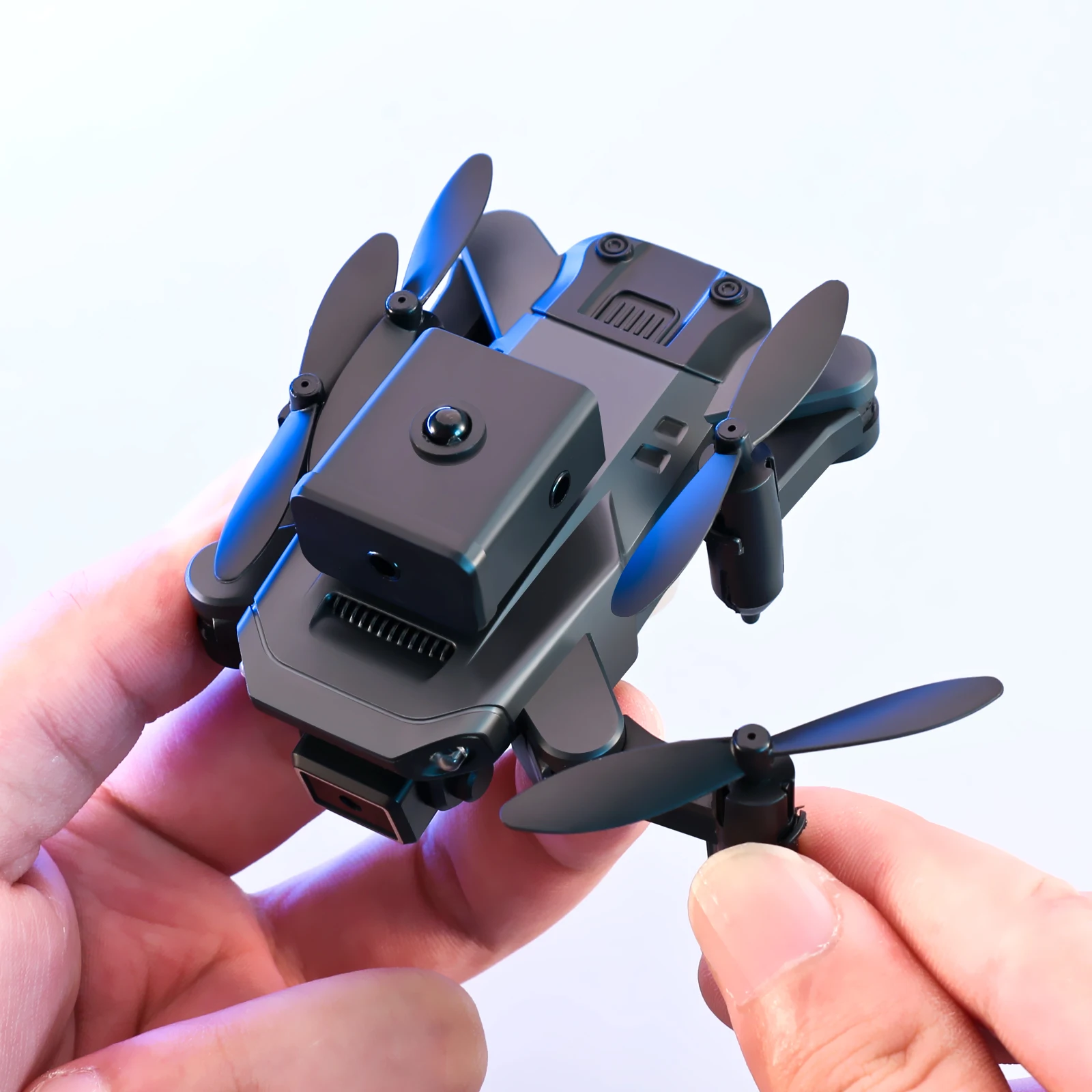 KY912 Mini Drone Professional 4K HD Camera Air Pressure Fixed Height Four-sided Obstacle Avoidance Foldable Quadcopter RC Toys