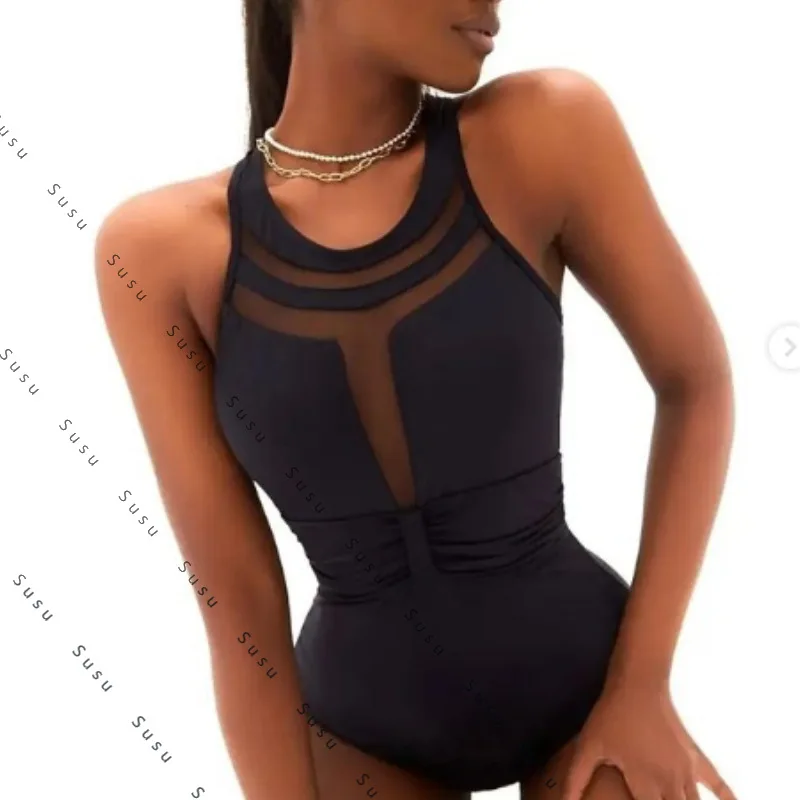 

Купальник 2024, российское цельное бикини, европейский и американский сетчатый купальник, женские новые модели