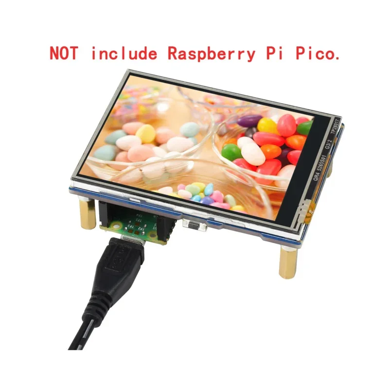 

2.8inch Resistive Screen Expansion Board LCD Display Breakout Module HAS Kit for RPI Raspberry Pi PICO H WH RP2040