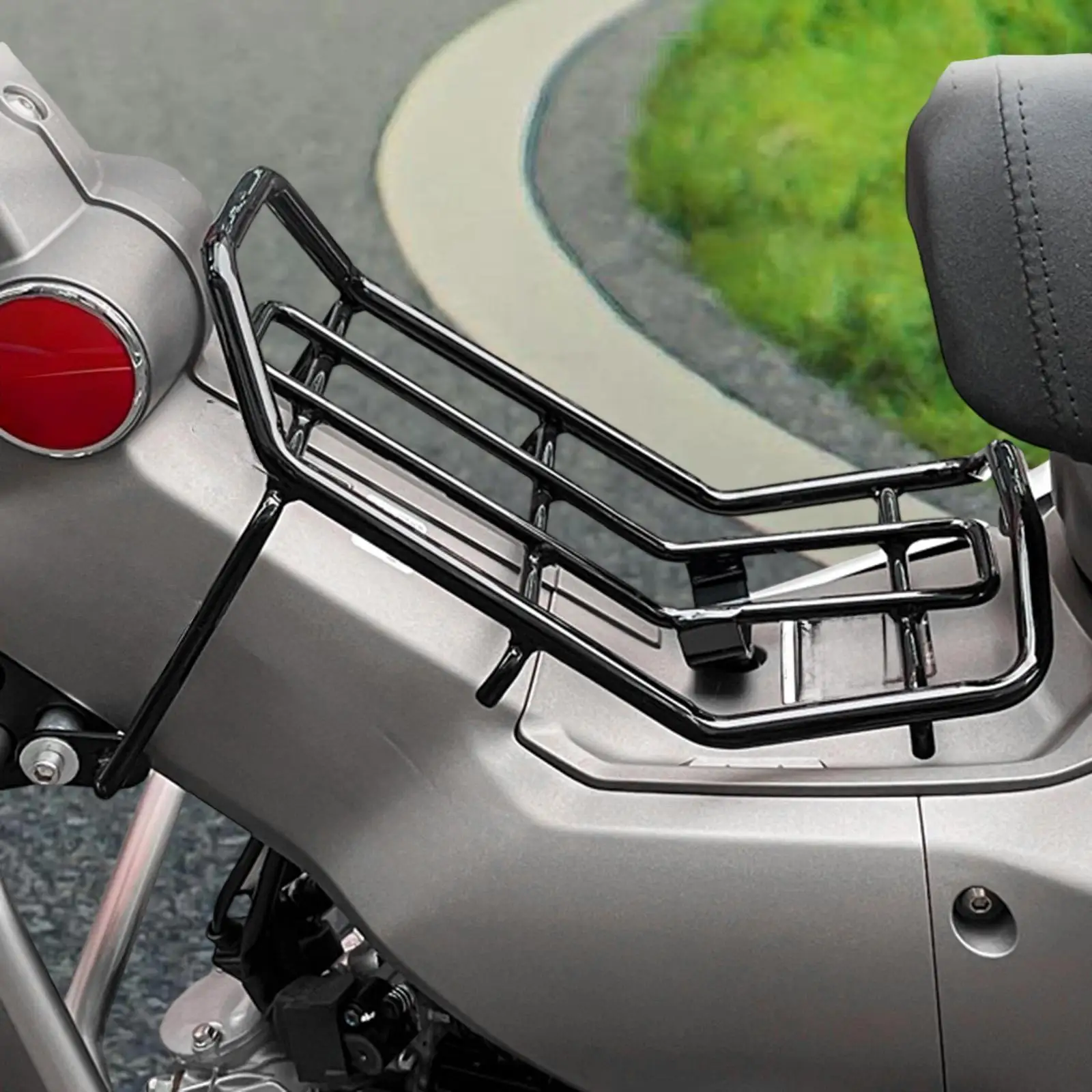 دراجة نارية الأوسط رف أمتعة الناقل الحديد البناء تخزين الرف لهوندا هنتر CT125 مغامرة بجولة #2