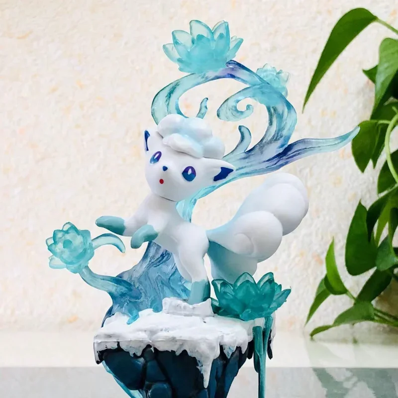 Pokemon model Vulpix figure Japanese anime peripheral miniature scene ornaments decoration birthday gift children's toys