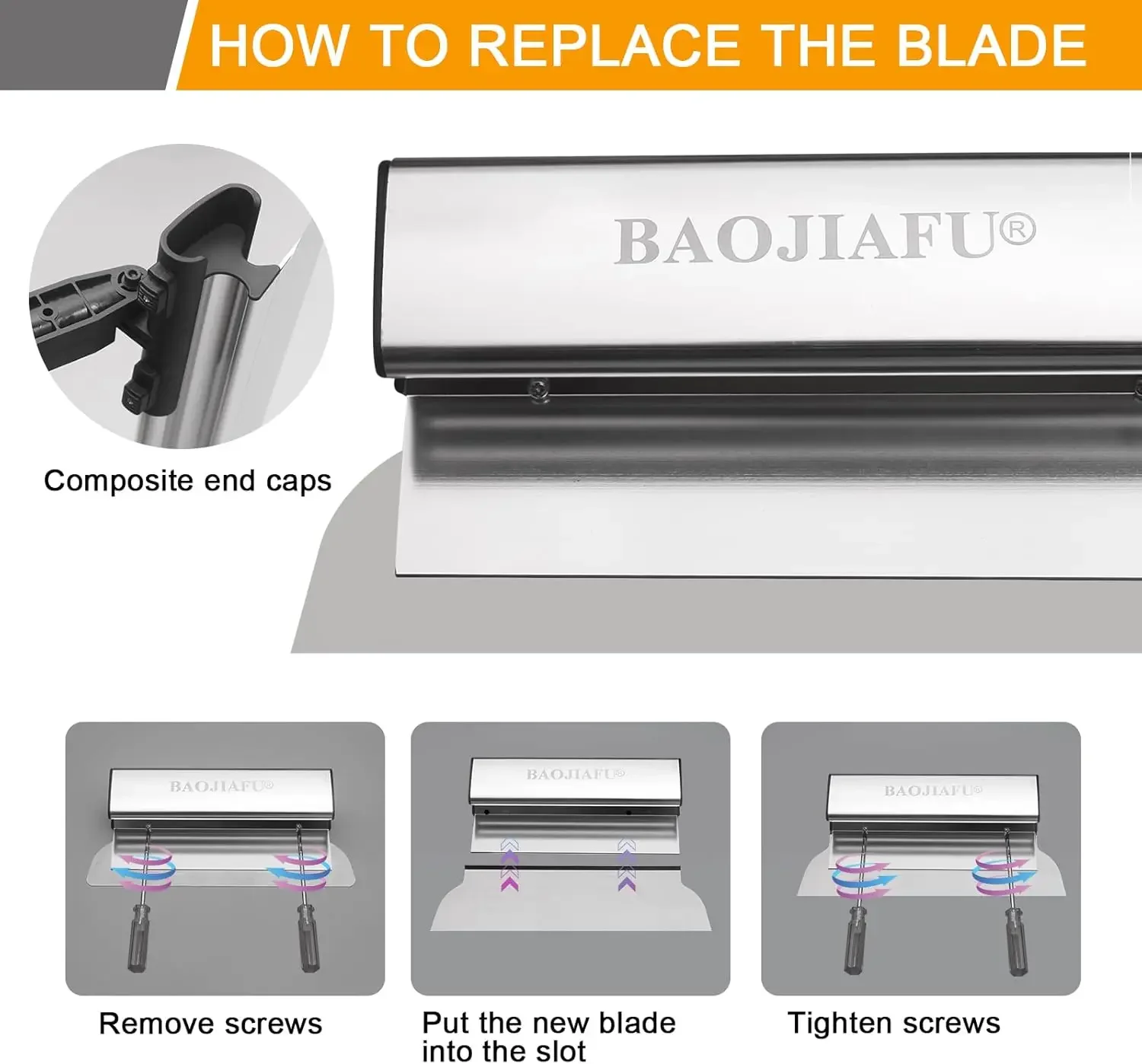 Blade Set 12", 22" & 32" Drywall Tools with 35"- 81" Stainless Steel Extended Handle Ergonomic Aluminum Grip Extruded Aluminum b