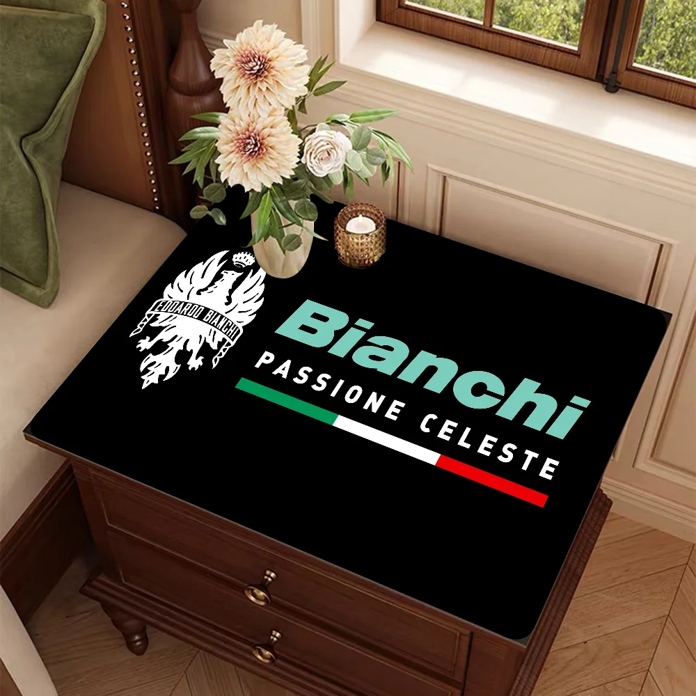 حصيرة تصريف ماصة بشعار B-Bianchi ، حصائر جافة كونترتوب ، ماكينة قهوة مطبوعة ، وسادة تجفيف ، طاولة مطبخ ، مفارش مائدة #4