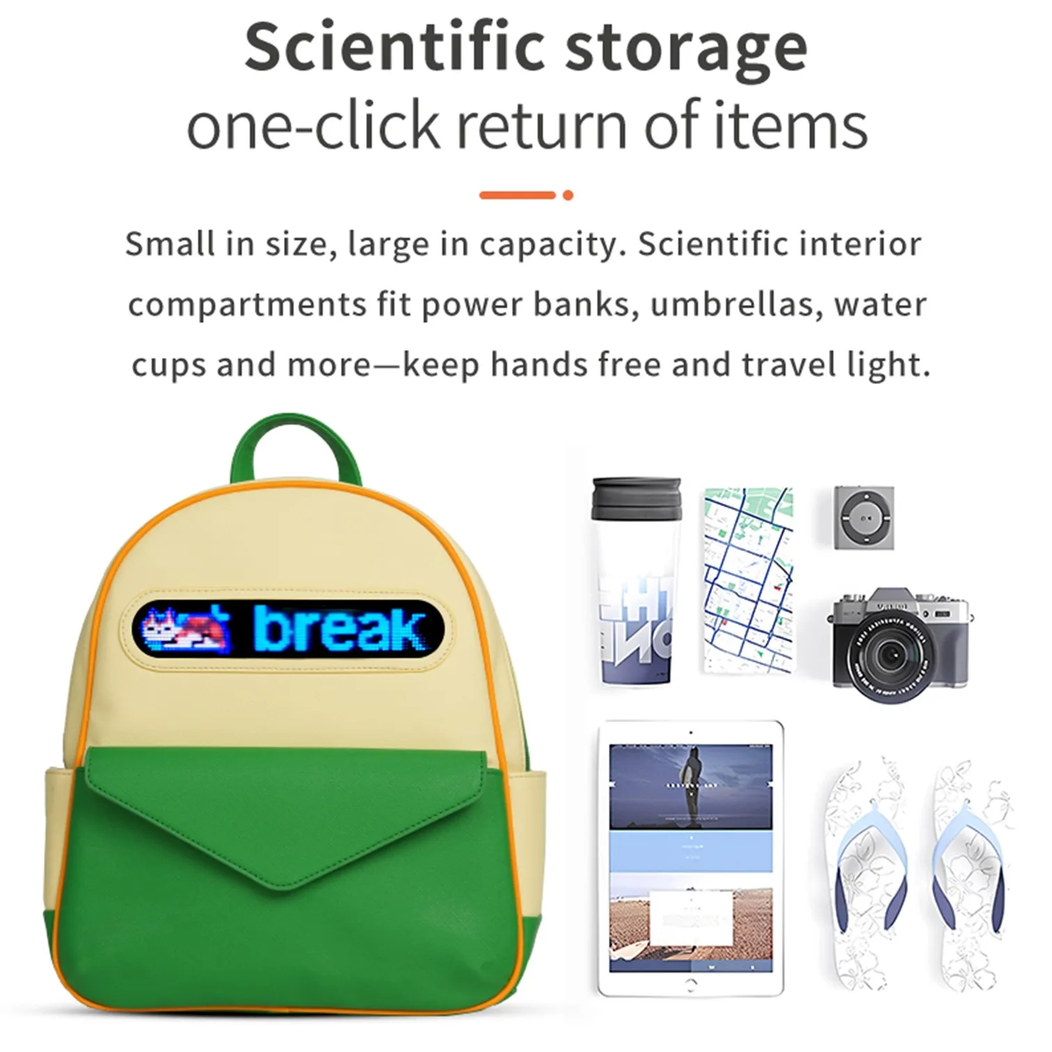 LOY T11 Cute LED Screen Baby Backpack App Control Display Kindergarten Schoolbag Stain Resistant Children School Satchel