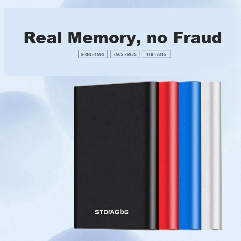 Not ornament REAL Capacity 2TB-500GB Mobile Hard Disk Mechanical Hard Disk USB3.0 External Disks For Computer ps5