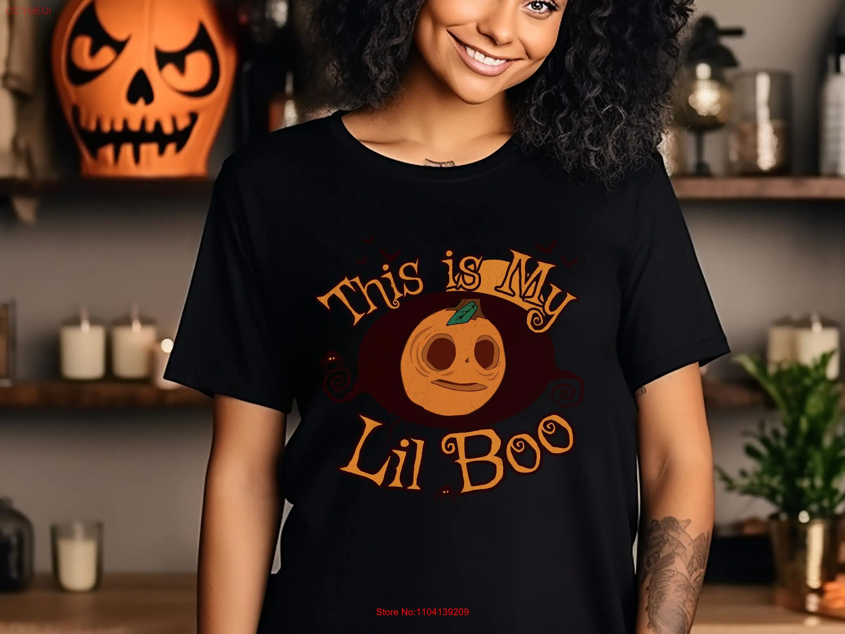 

HHN 2024 My lil Boo T Shirt universal horror orlando scare pumpkin long or short sleeves