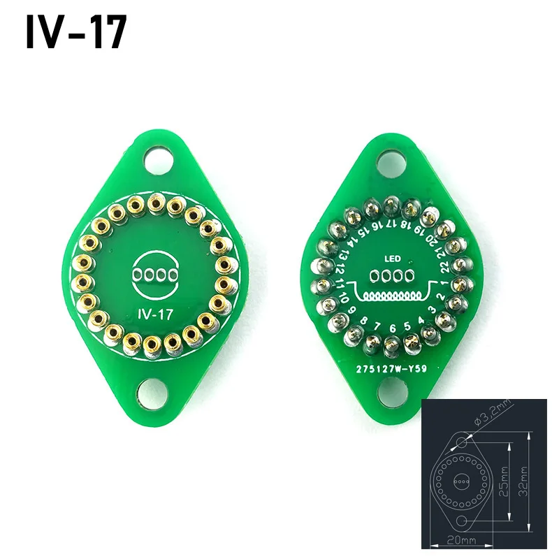 ニキシー管ホルダーソケットプラグ IN14 IN12 IN18 IN-8 QS18-12 IN-19
