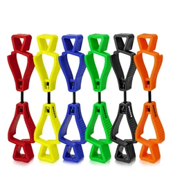 6PCS Glove Clips for Work Glove Holders Anti-drop Keeper Protective Plastic Grabber Clamp for Hanging Gloves