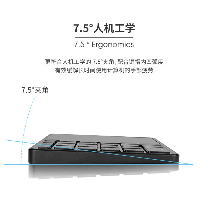 Imagem -03 - Dual Mode Touchpad Digital Keyboard Bluetooth Portátil Interface Tipo-c Negócios Escritório 2.4g