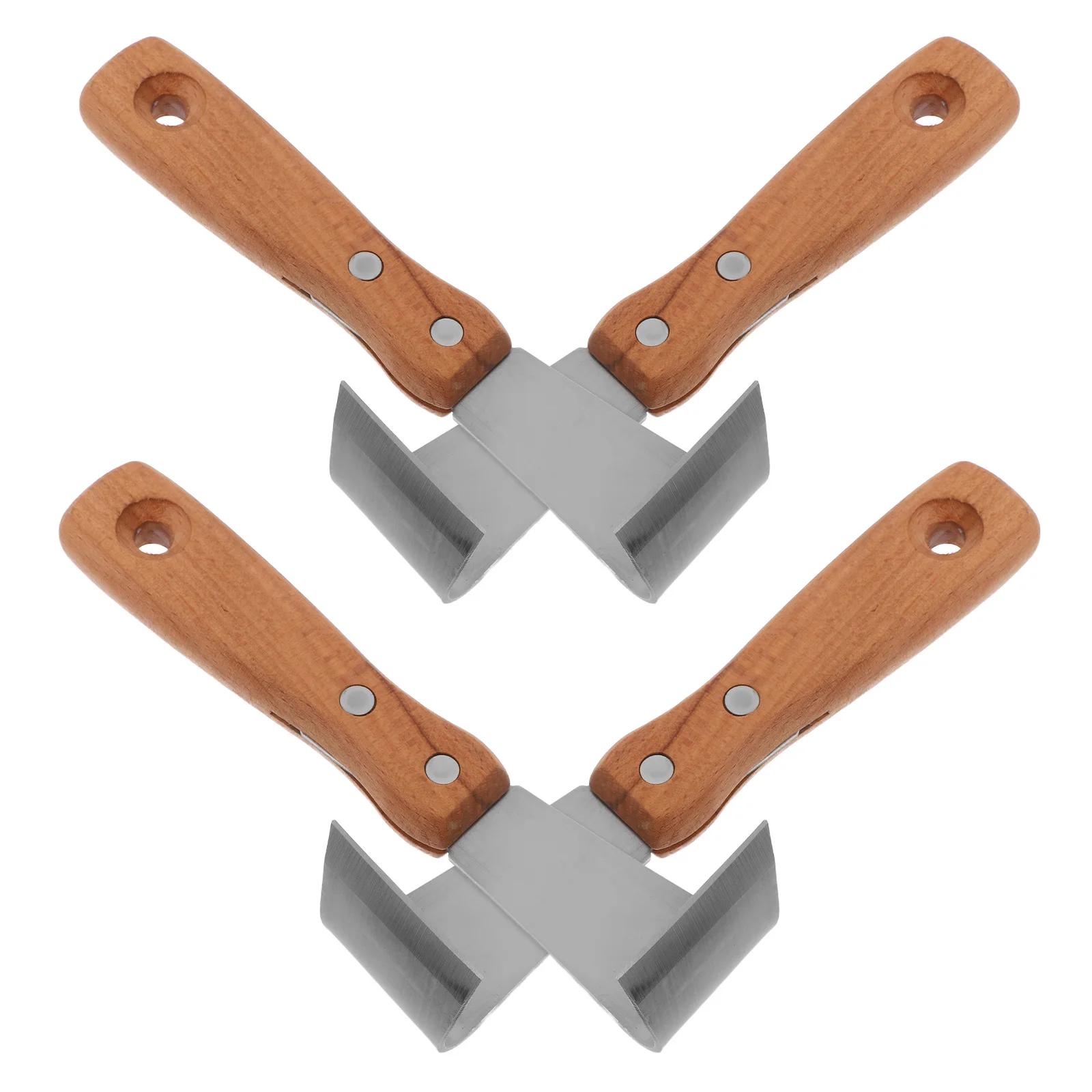 

4Pcs Manual Bark Spud Debarking Tool Forged Blade Tree Peeler for Fruit Tree Bark Removal and Garden Care Metal Log Peelers