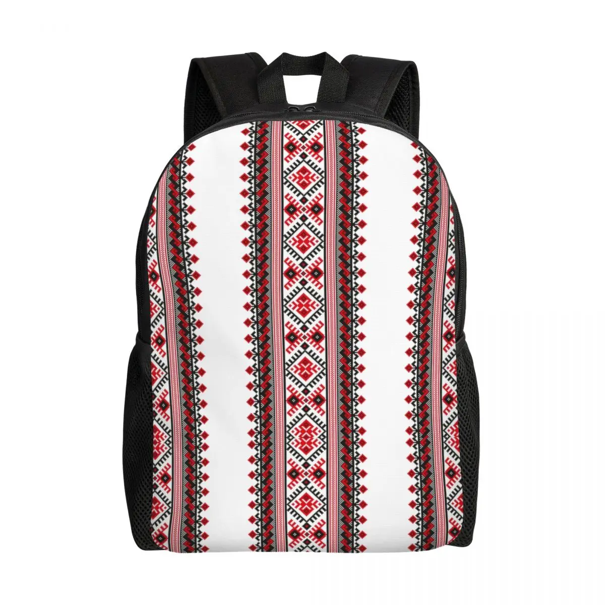 Sac à dos brodé personnalisé Vyshyvanka pour hommes et femmes, cartable décontracté, sacs géométriques bohèmes, Ukraine, collège, école