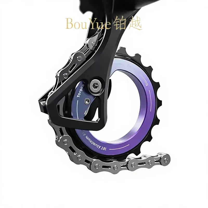 Aluminum Alloy Rear Derailleur Jockey Wheel 18T Ceramic Bearing Hollow Eccentric Guide Pulley for Bike R8000 7000 Two Color
