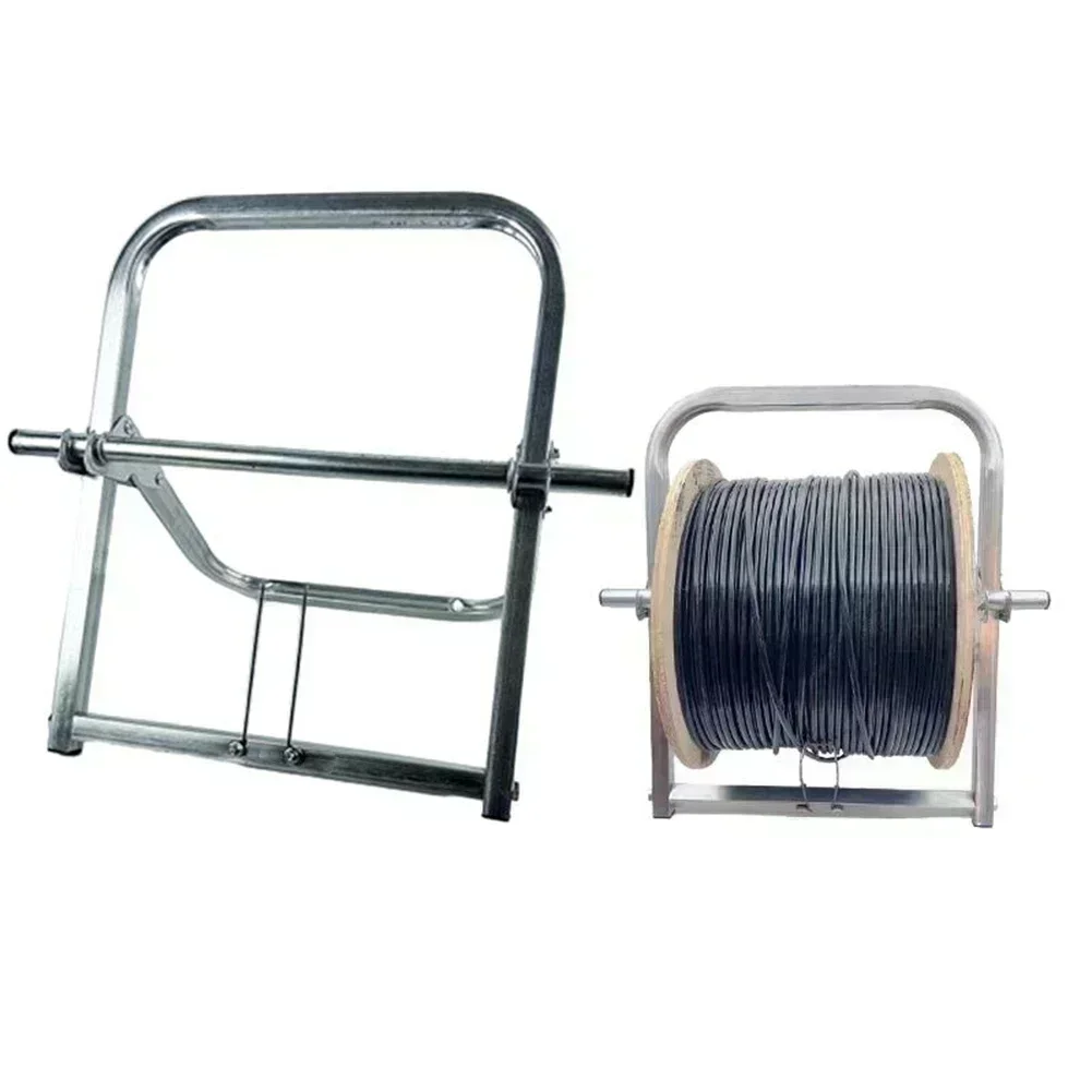 

1pcs Folding Single Axle Cable Manage Wire Rack For Outdoor Optical Fiber Network Cables Spool Rack Cable Box Bulk Cable Holder