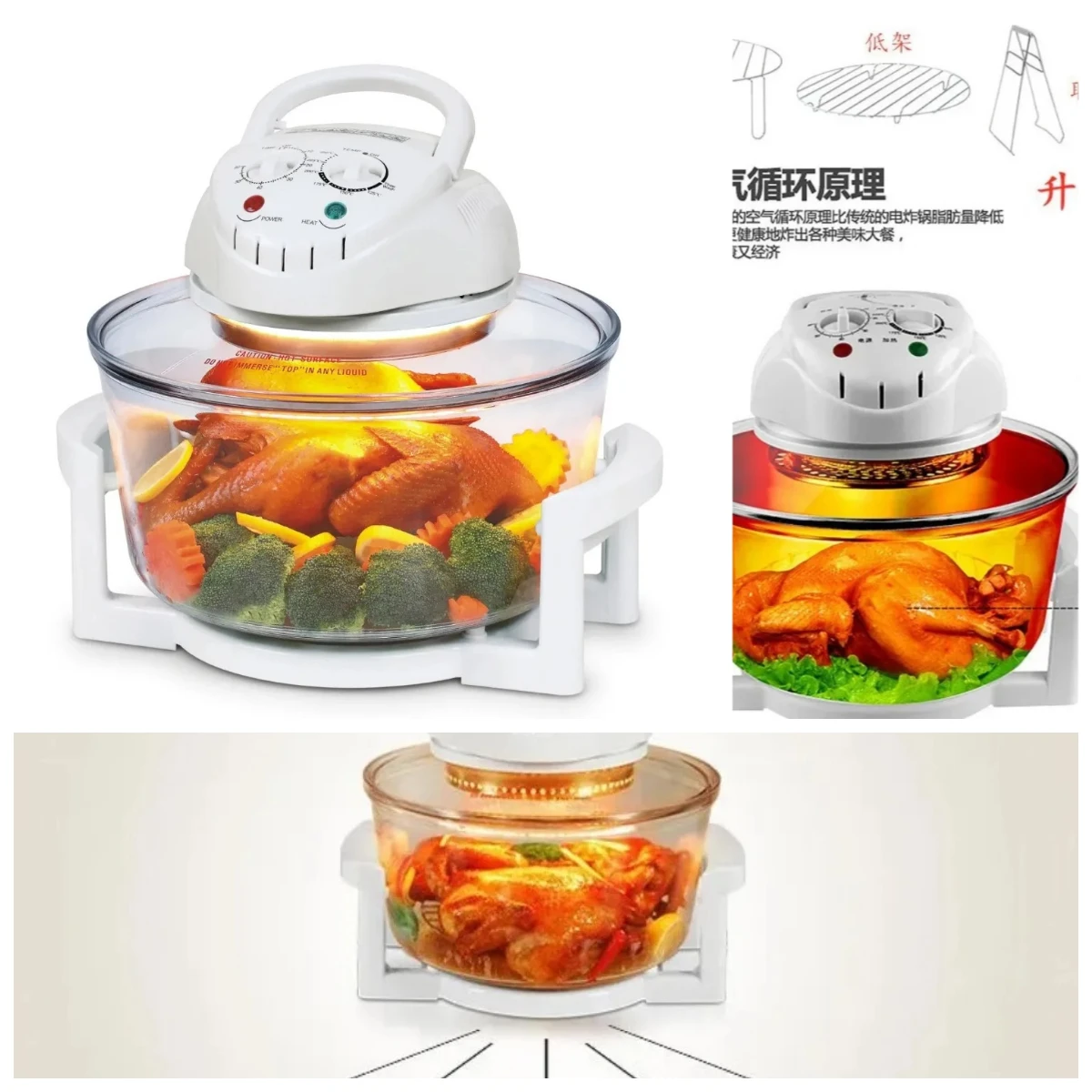 Electric Convection Oven Halogen Healthy Kitchen 12 Liters Accessories Quality