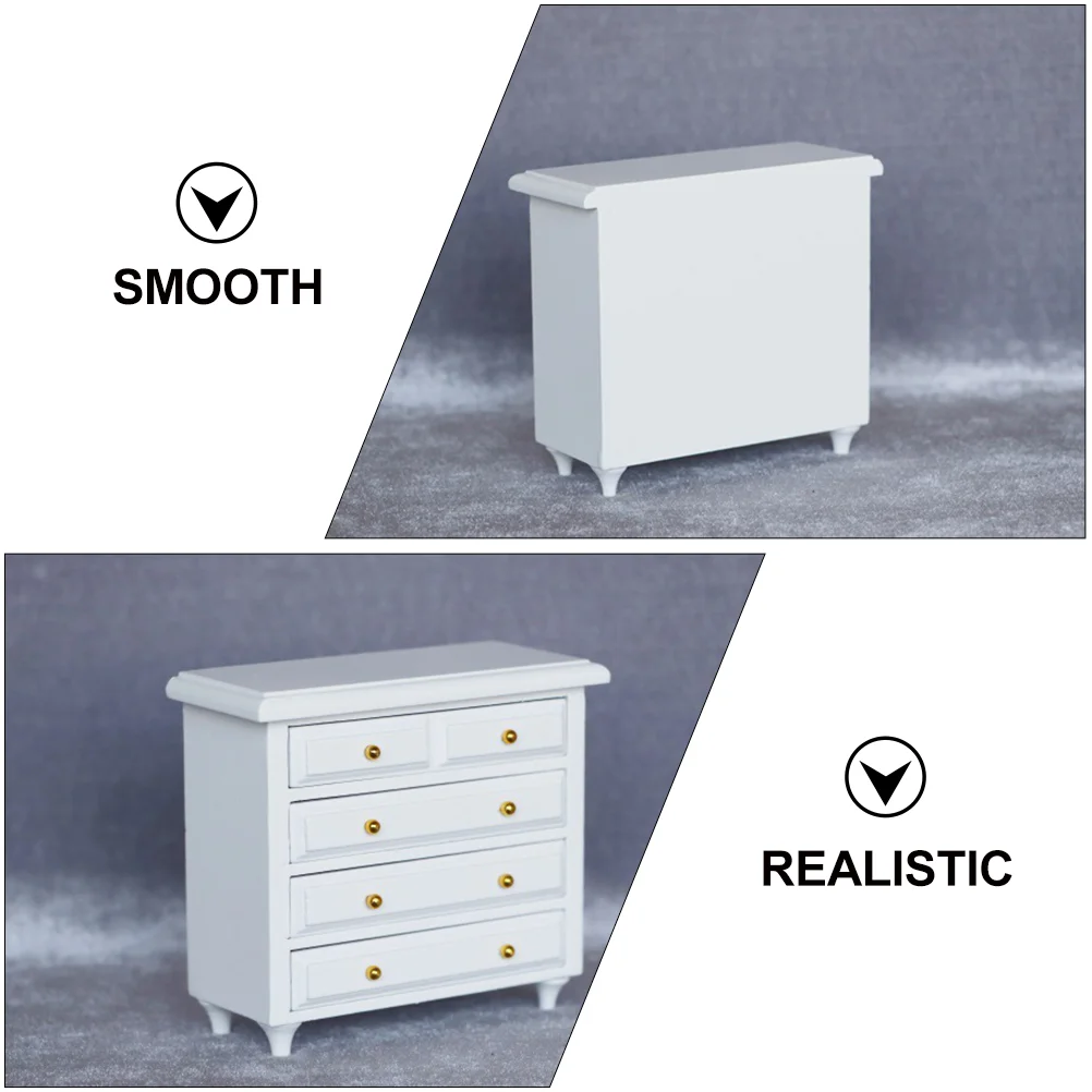 Decoración de gabinete de madera en miniatura, artesanía fina, Mini muebles de casa realistas, modelo de empresa de proyectos de graduación para estudiantes, 1 ud.