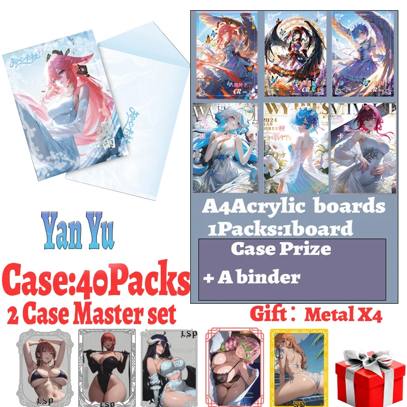 

New Goddess A4 Waifu Acrylic Boards Yan Yu Spicy Hobby Doujin Rare Collectible Boards Trade Card Hutao Ganyou Anime Gift Toys