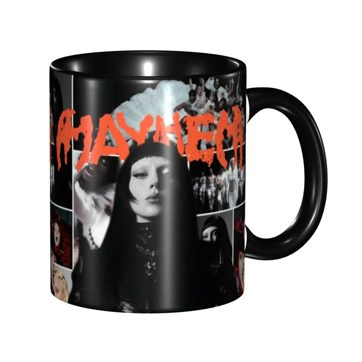 Taza de café Lady Gaga, taza de álbum Mayhem novedosa para oficina