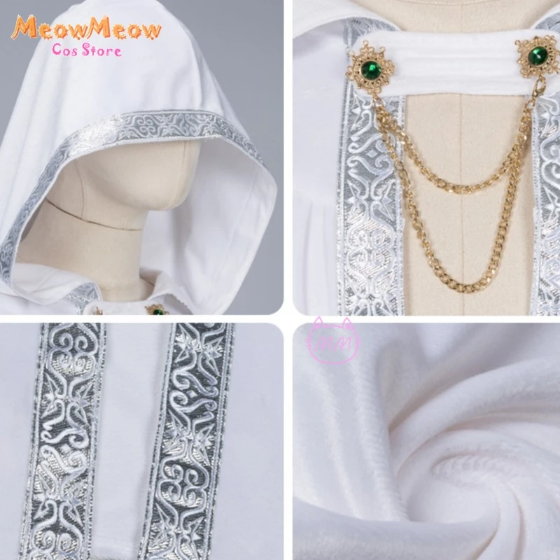 

European Royal Cloak Suede Lace Robe Bead Halloween Century Ancient Curtain Gear Hooded Cape Performance Costume Stage Cosplay