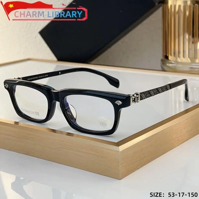 Trend Men Myopia Glasses Frame Women Luxury Brand Designer Personality Dragon Pattern Titanium Rectangular Prescription Glasses