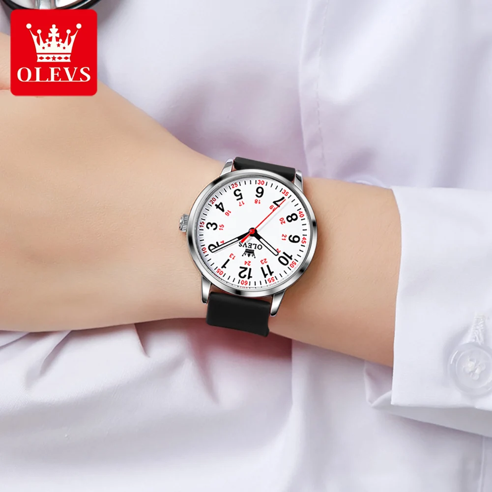 OLEVS Original Brand Women's Watches Simplicity Fashion Waterproof Luminous Quartz Watch Specially Designed For Nurse wristwatch