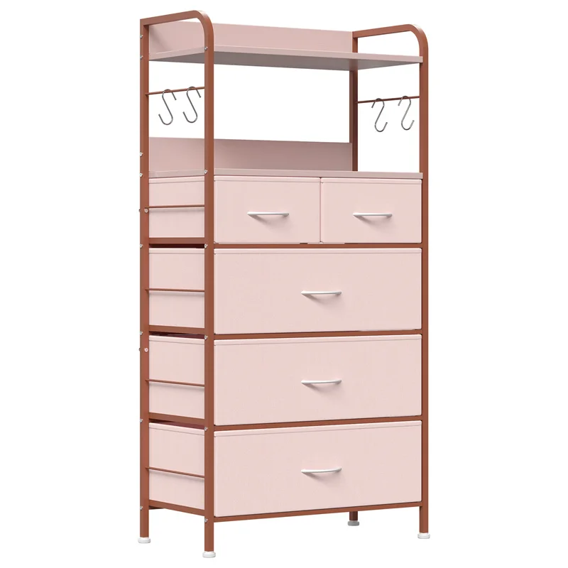 

Dresser for Bedroom with 5 Drawers, Dressers & Chests of Drawers for Hallway, Entryway, Storage Organizer Unit with Fabric