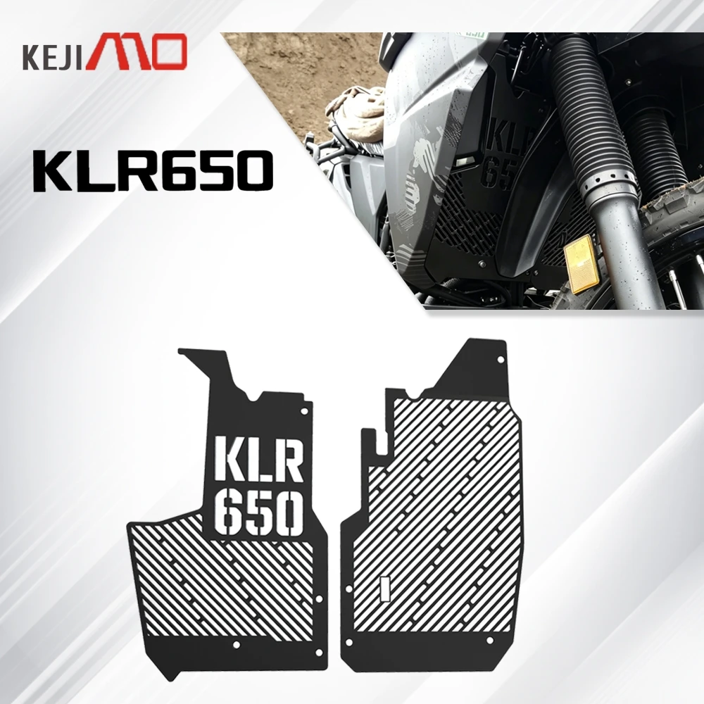 

For Kawasaki KLR650 KLR 650 2022 2023 2024 2025 2026 NEW Motorcycle Accessories Radiator Guard Grille Cover Protector Protection