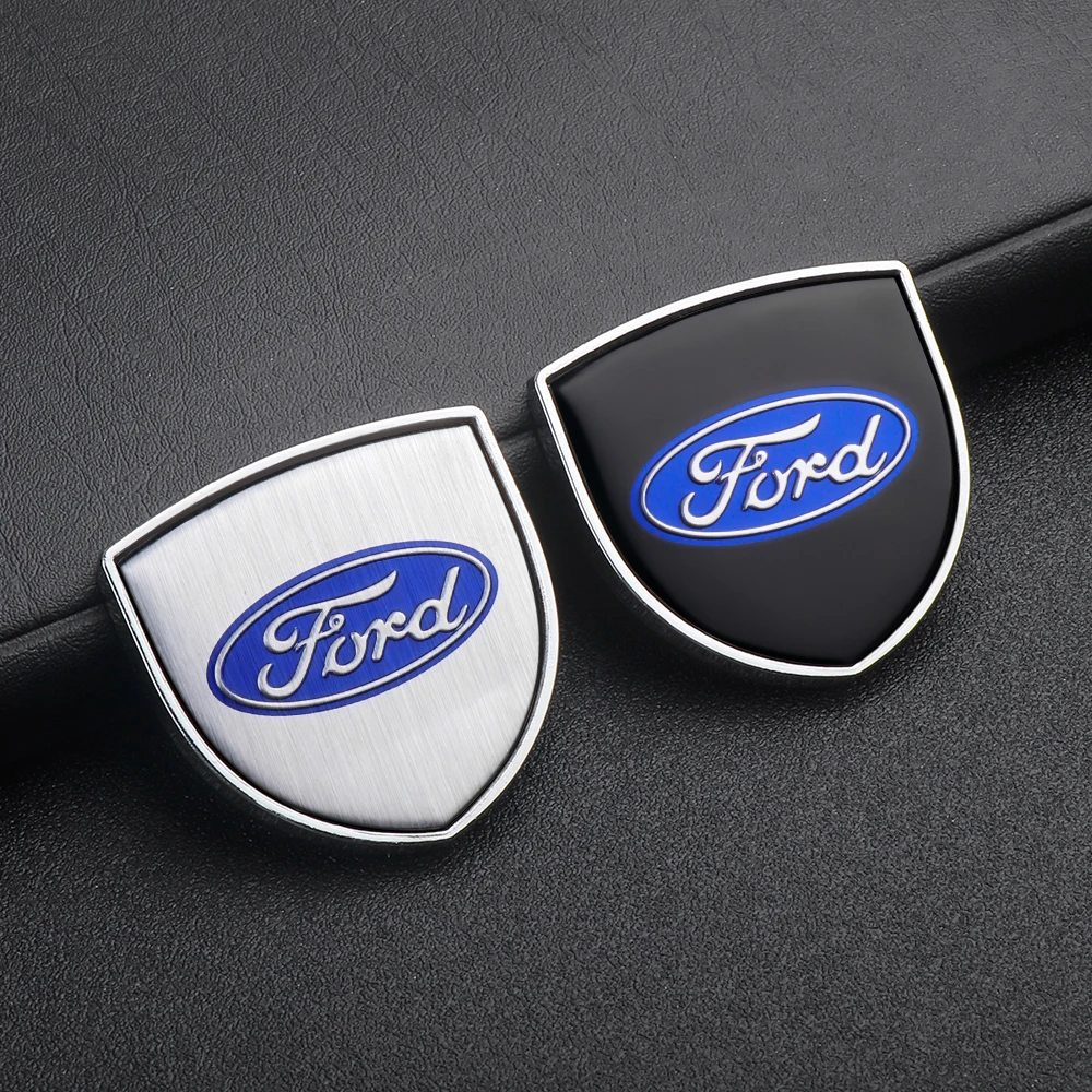 Car Styling 3D Metal Emblem Body Window Sticker Decal For Ford Focus Mustang Mondeo Fiesta Ecosport Kuga Fusion Ghia Galaxy MK2