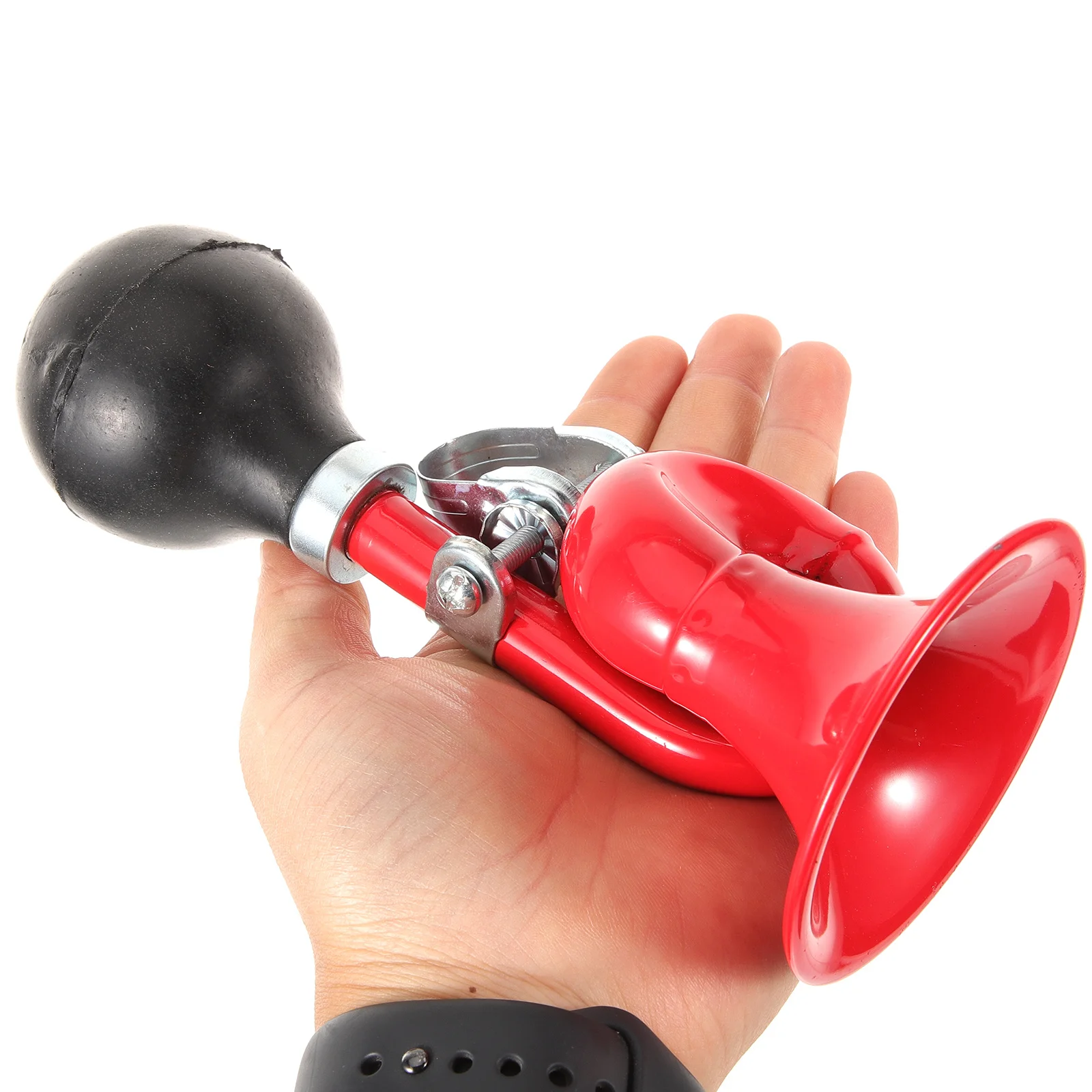 

Creative Bike Manual Squeeze Air Lightweight Safety Horn For Cycling Outdoor Riding Easy Installation Universal Handlebar Mount