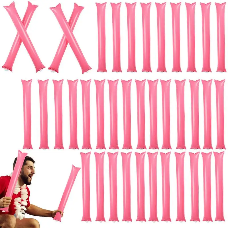 40 Pieces Thunder Sticks Noise Maker Cheerleading Sticks Cheer Up Toys Portable Party Cheering Stick Cheer Clapper Noise Makers