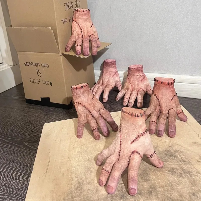 

13cm Anime Hand Figure Gk Action Figure Model Desktop Decor Ornaments Halloween Trick Props Collection Prank Toy Kids Gift