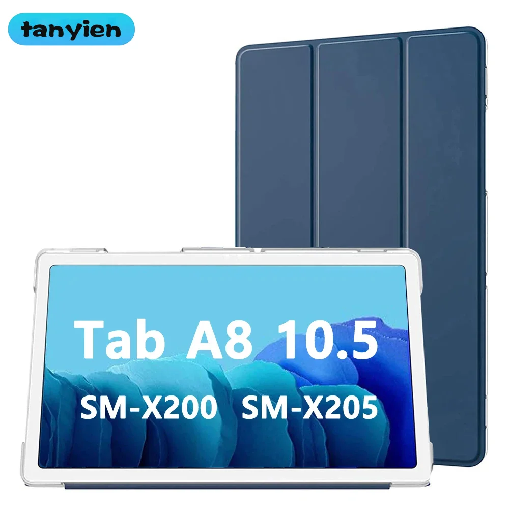 

Чехол для планшета Samsung Galaxy Tab A8 10,5 дюйма, 2021 дюйма, Trifold, из искусственной кожи