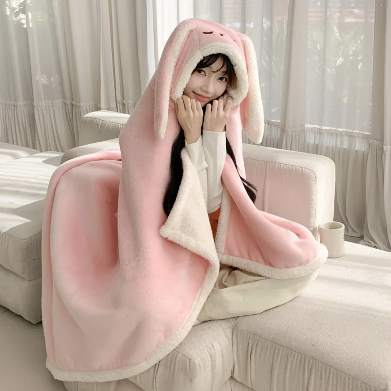 Wearable Poncho Blanket Thick Warm Office Nap Study Air Conditioner