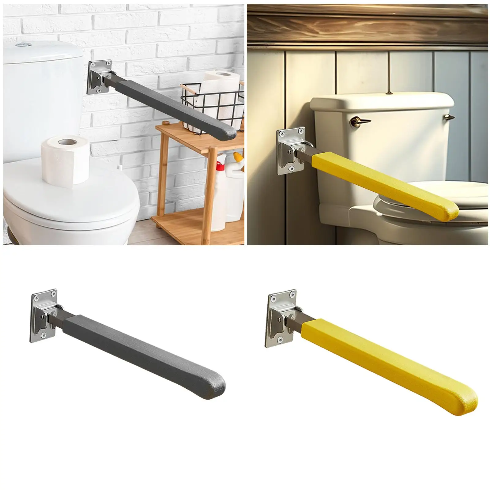 Toilet Bar, Bathroom Hand Support, Foldable Grip for Seniors
