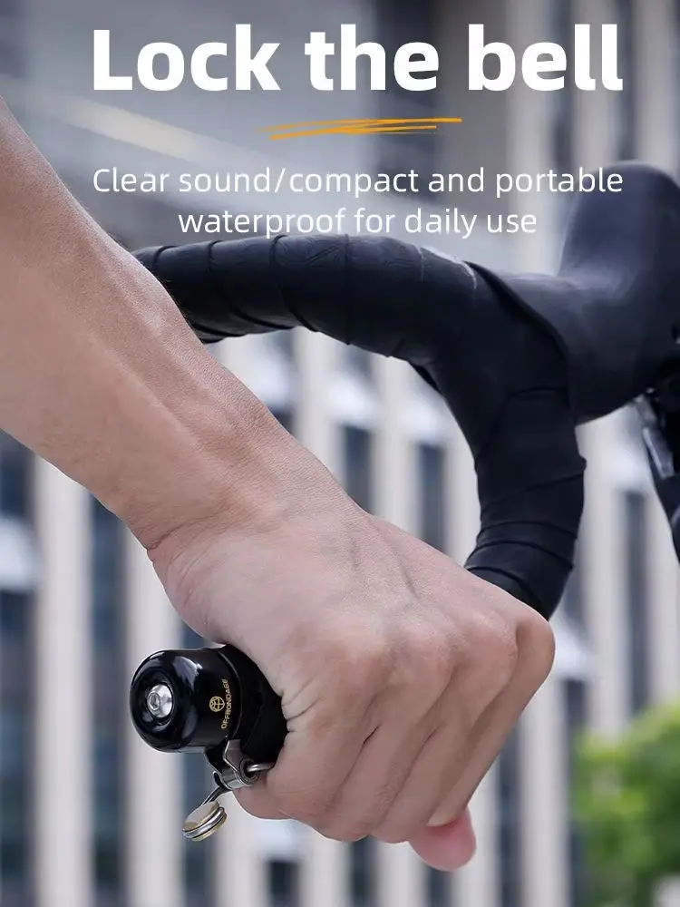 AliExpress OFFBONDAGE Road Bike Bell Horn Copper Bicycle Handlebar Plug End Ring Clear Loud Sound Warning Alarm Safety Cycling Accessories