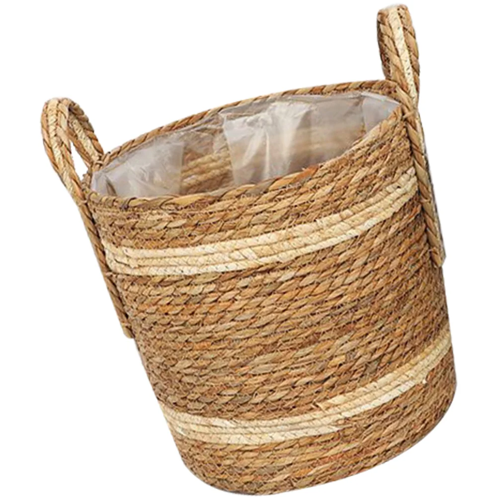 

Creative Hand Decorative Woven Basket With Handle Portable Storage Basket For Wedding Garden Outdoor Multi-Purpose Woven Baskets