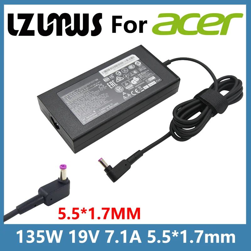 19V 7.1A 135W 5.5*1.7MM Laptop AC Adapter Charger For ACER Aspire Liteon V17 Nitro 5 PA-1131-16 ADP-135KB VX5 VN7-792G-59CL