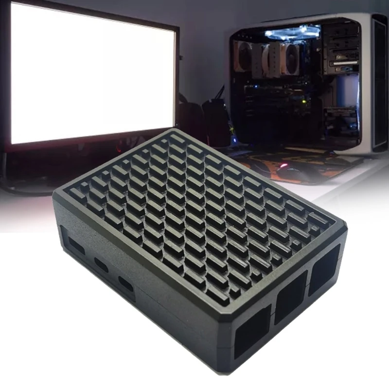 

Robust Box Aluminum Alloy Case For RPi5 Board Protector Cooling Enclosure