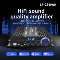 New LP-269 PRO 4.1 Channel Bluetooth Amplifiers for Home Car Theater Coaxial in USB SD FM Function Subwoofer EU Plug