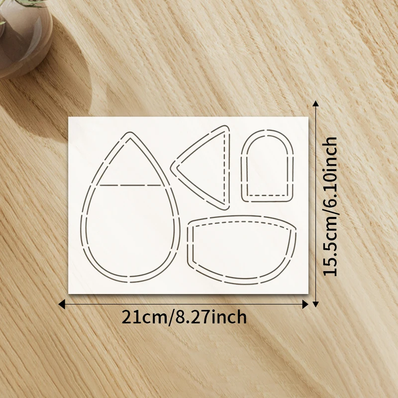 YOMDID 1pc Handmade Mouse Sewing Template DIY Mouse Pattern PET Quilting Template DIY Home Decor Sewing Supplies & Accessories view 6