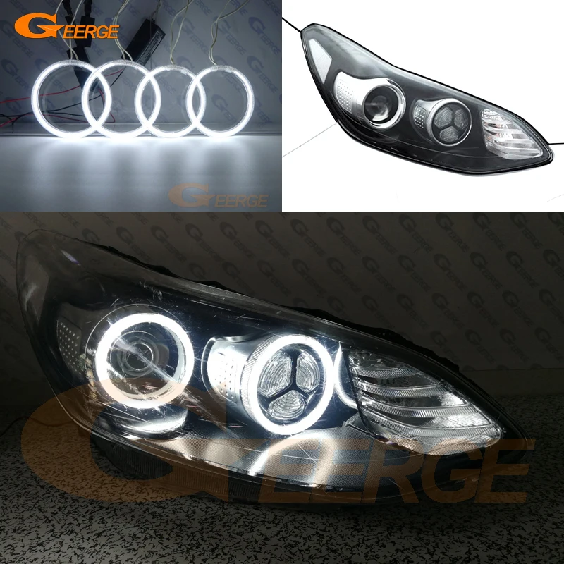 Pour Kia Sportage 4 MK4 QL KX5 2015 2016 2017 2018 2019 Kit d'anneaux lumineux CCFL Angel Eyes ultra lumineux de qualité supérieure