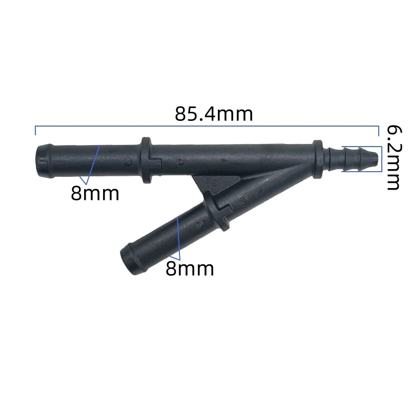 original genuine coolant return pipe adapter Y-shaped connector 8mm auxiliary water tank radiator ID4 y tee joint 2PCS a lot