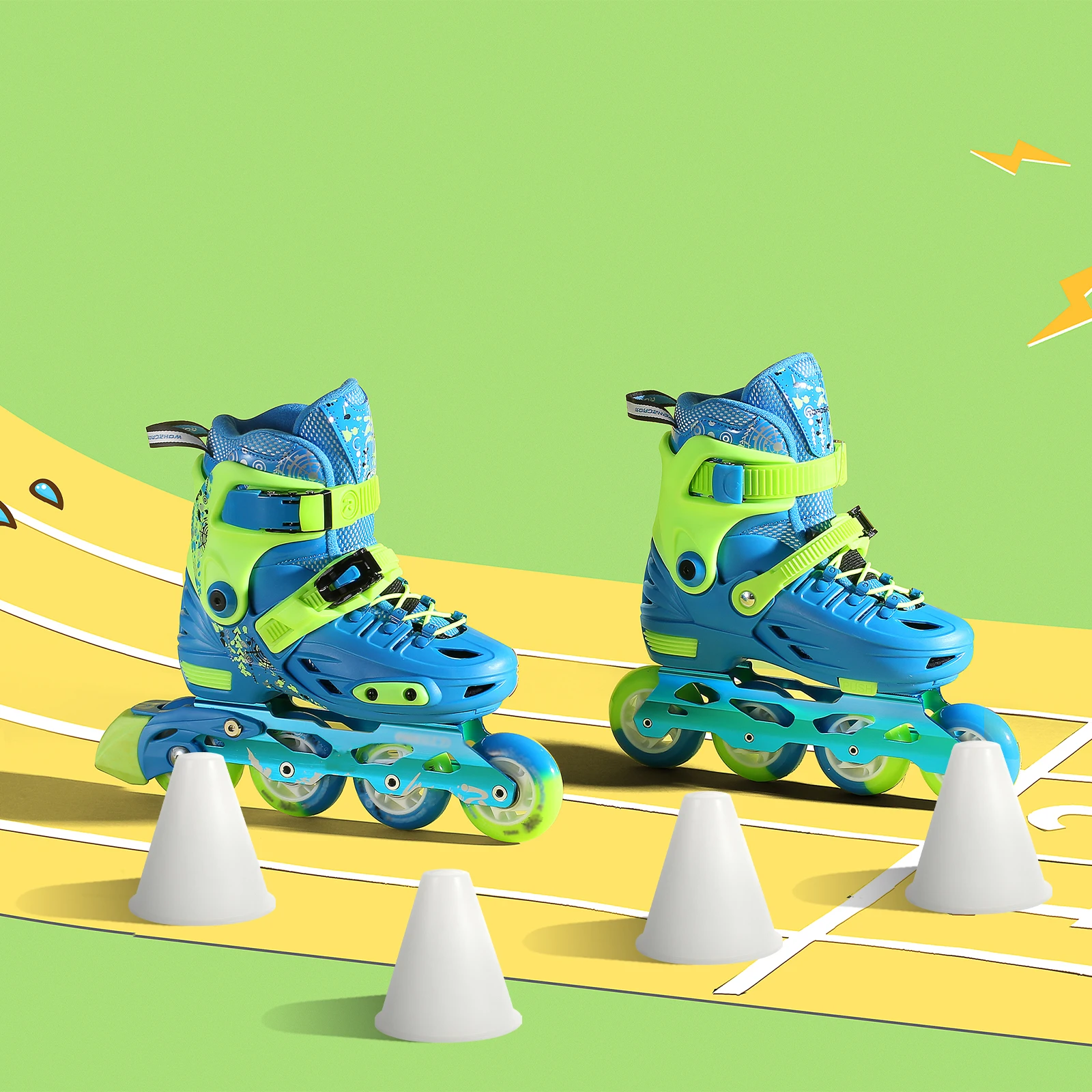 

Luminous Roller skating Cone Stable Flat Bottom Lightweight Portable Indoor Outdoor Traffic Sports Cones Marker Pile Practice