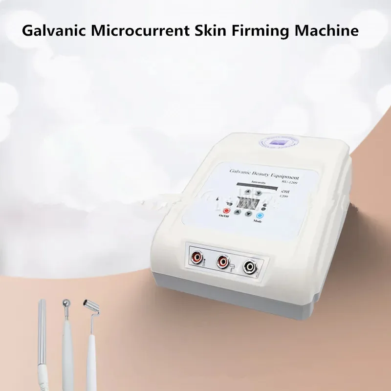 Galvanic Microcurrent Facial Firming Iontophoresis Anti-aging Wrinkle Remov  Electroporator Machine for Beauty Care Massager