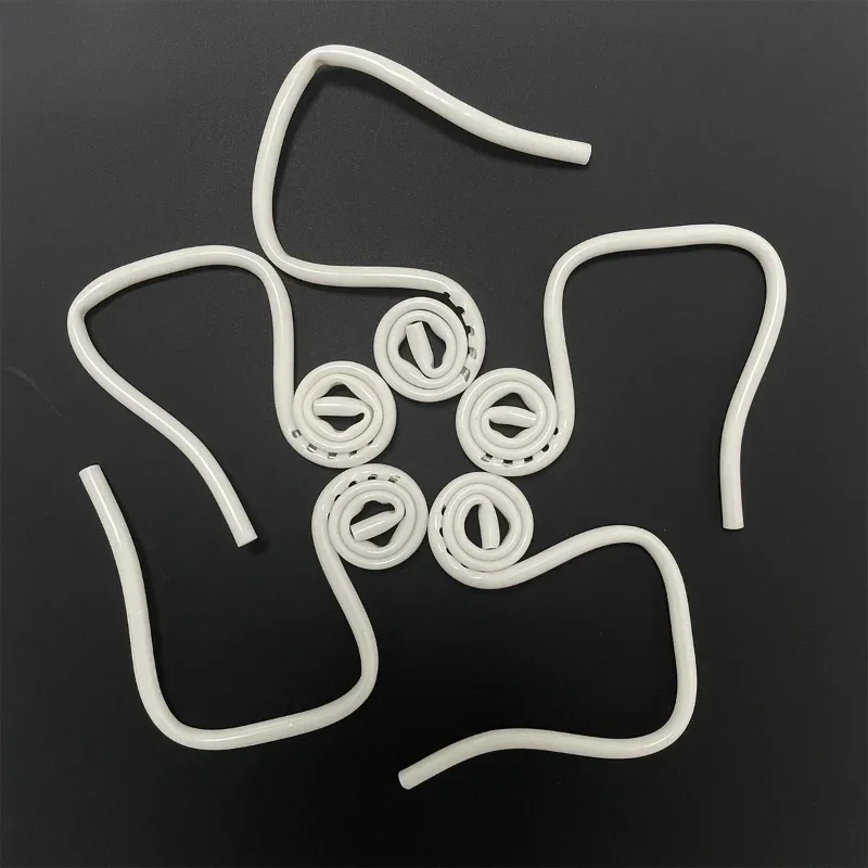 100Pcs Disposable Aspirator Dental Curly Saliva Ejector Suction Tips Dentistry Clinic Surgical Dental Suction Tube Dentist Tools