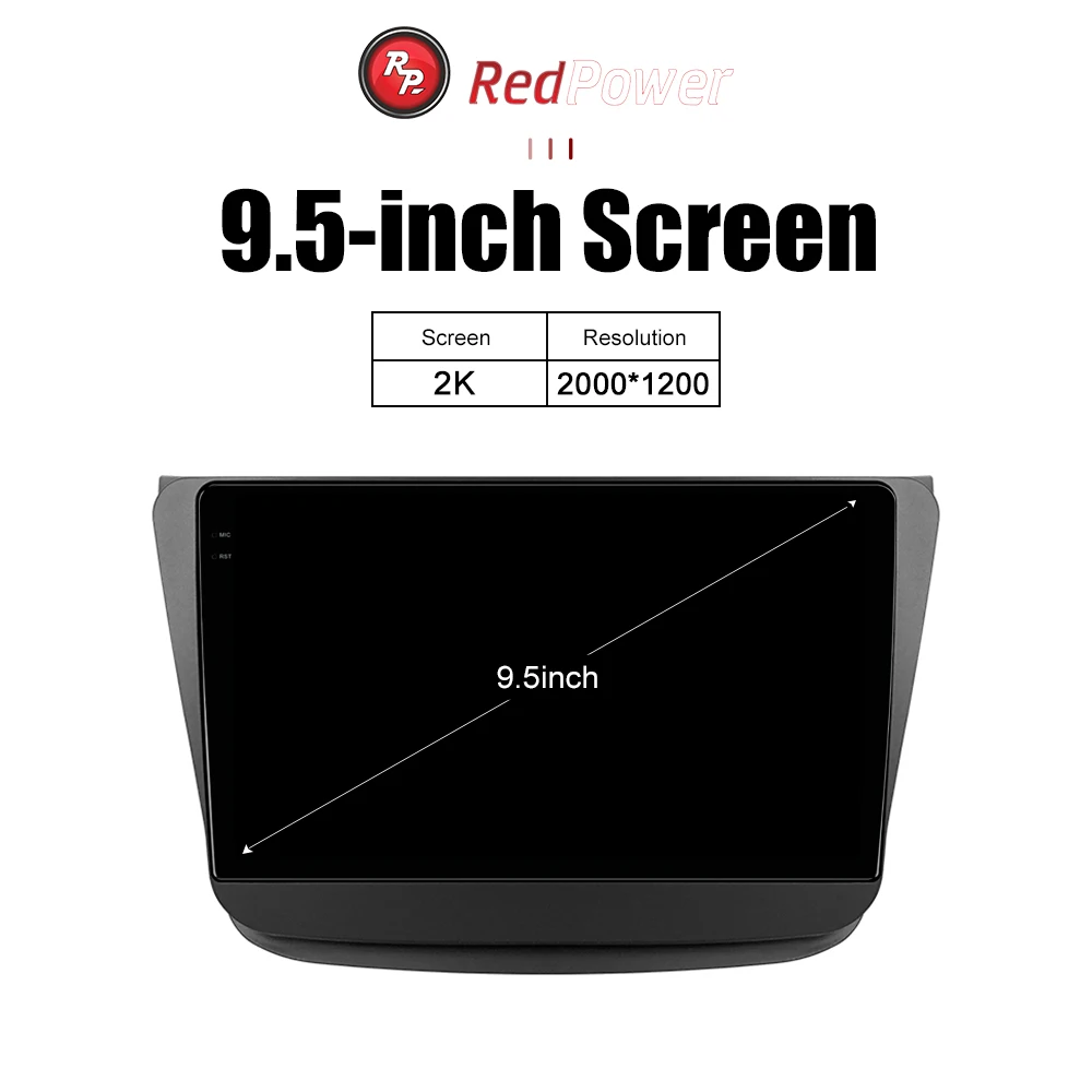 Car Radio 2K redpower HiFi for Suzuki Wagon-R low match 2019 9.5 inch Car DVD Radio Android DVD player screen DSP