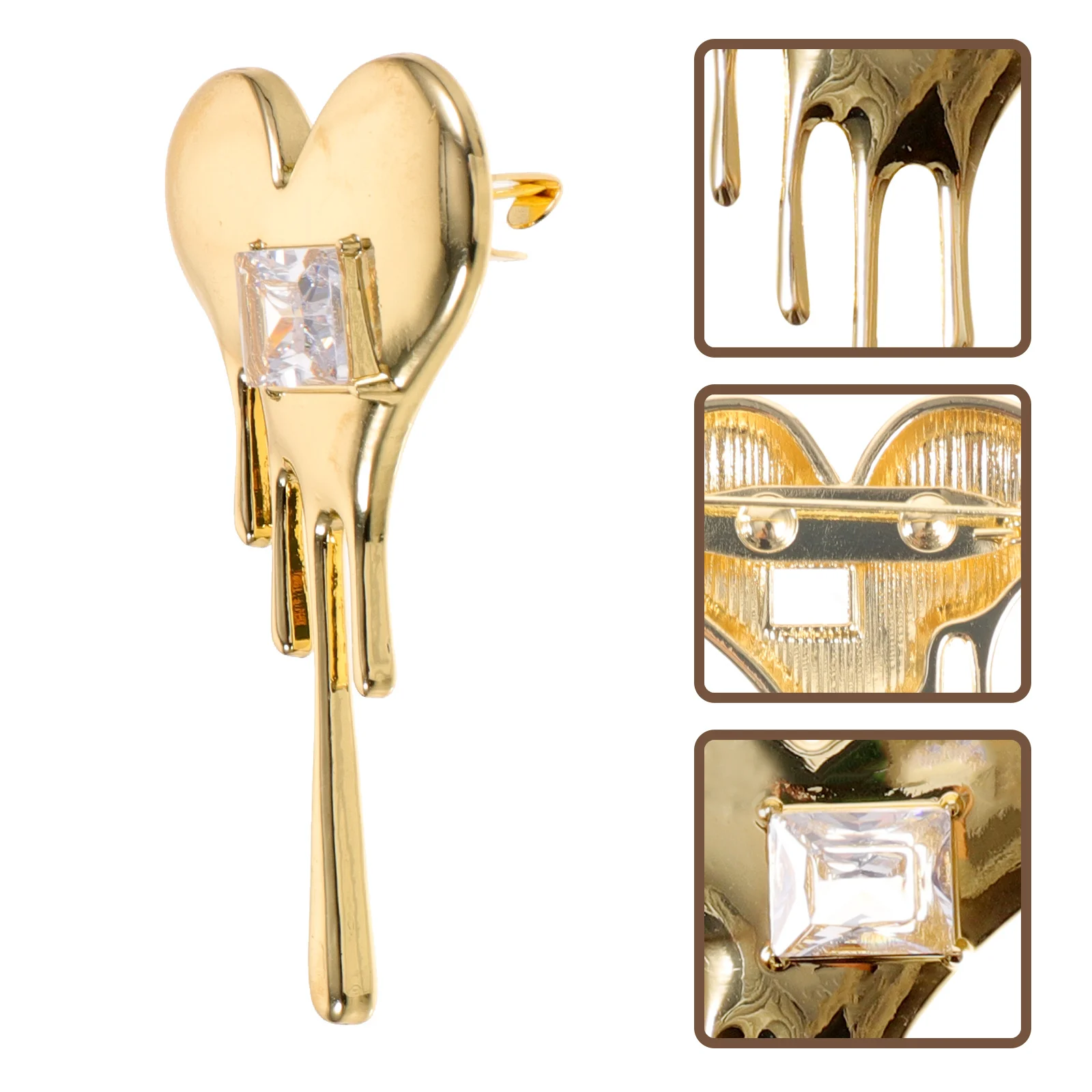 سبيكة بروش دبوس على شكل قلب هدية عيد الحب النساء الملابس شارة اكسسوارات القلب بروش التلبيب دبوس دبابيس للنساء