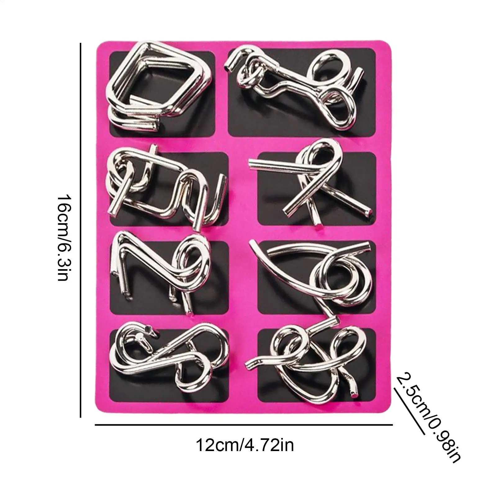 ตัวต่อโลหะ ของเล่นเสริมพัฒนาการ ฝึกสมอง เกมไขปริศนา สำหรับเด็ก วัยรุ่น ผู้ใหญ่ ท้าทายทักษะ ใช้ได้ที่บ้าน สำนักงาน โรงเรียน ท่องเที่ยว งานปาร์ตี้