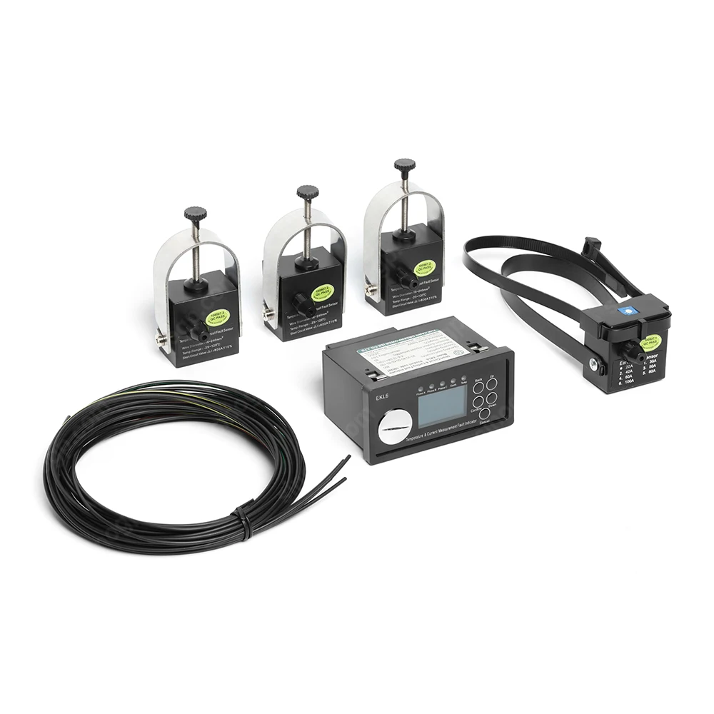 EKL6 Short Circuit Earth Fault Indicating Device Current & Temperature Measurement Switchgear RMU Panel Earthing Fault Indicator