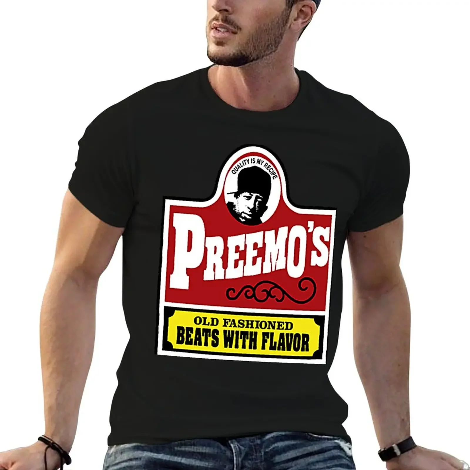 Preemo's Old Fashioned Beats with Flavor T-Shirt oversized korean fashion cute clothes anime mens cotton t shirts